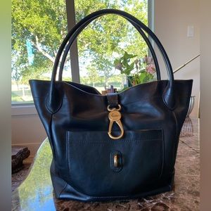 DOONEY FLORENTINE TOTE WITH LOGO LOCK CLASP